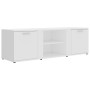 Mobile Porta TV Bianco 120x34x37 cm in Legno Multistrato