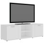 Mobile Porta TV Bianco 120x34x37 cm in Legno Multistrato