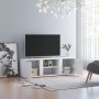 Mobile Porta TV Bianco 120x34x37 cm in Legno Multistrato