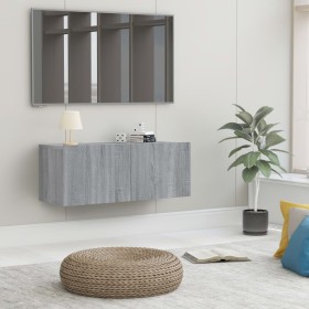 Mobile TV Grigio Sonoma 80x30x30 cm Legno Multistrato