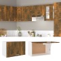 Mobile Pensile Rovere Fumo 60x31x40 cm in Legno Ingegnerizzato