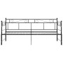 Telaio Divano Letto Estraibile Nero in Metallo 90x200 cm