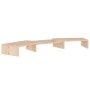 Supporto per Monitor 80x24x10,5 cm in Legno Massello di Pino