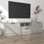 Mobile per TV Grigio Cemento 140x35x40cm Legno Multistrato