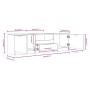 Mobile per TV Grigio Cemento 140x35x40cm Legno Multistrato