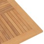 Tavolo da Giardino Pieghevole Grigio 120x70x75 cm Massello Teak