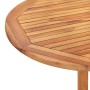 Set da Pranzo da Esterno Pieghevole 5 pz Legno Massello di Teak