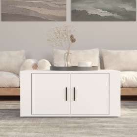 Tavolino da Salotto Bianco 80x50x36 cm in Legno Multistrato