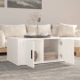 Tavolino da Salotto Bianco 80x50x36 cm in Legno Multistrato