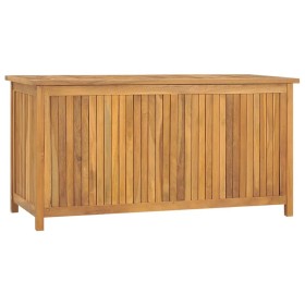 Cassa da Giardino 114x50x58 cm in Legno Massello di Teak