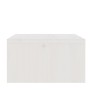 Supporto per Monitor Bianco 100x27x15 cm Legno Massello di Pino