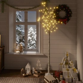 Albero Natale 180 LED 1,8 m Salice Bianco Caldo Interno Esterno