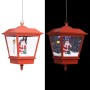 Lampada Natalizia Sospesa LED e Babbo Natale Rossa 27x27x45 cm