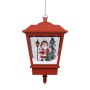 Lampada Natalizia Sospesa LED e Babbo Natale Rossa 27x27x45 cm