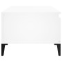 Tavolino da Salotto Bianco 90x50x36,5 cm in Legno Multistrato