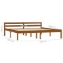 Giroletto Marrone Miele in Legno Massello di Pino 160x200 cm