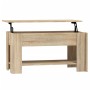 Tavolino da Salotto Rovere Sonoma 101x49x52cm Legno Multistrato