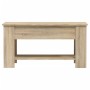 Tavolino da Salotto Rovere Sonoma 101x49x52cm Legno Multistrato