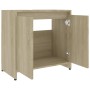 Mobile da Bagno Rovere Sonoma 60x33x61 cm Legno Multistrato