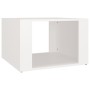 Comodino Bianco 57x55x36 cm in Legno Multistrato