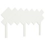 Testiera per Letto Bianca 141x3x80,5 cm Legno Massello di Pino
