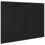 Testiera per Letto Nera 120x1,5x80 cm in Legno Multistrato