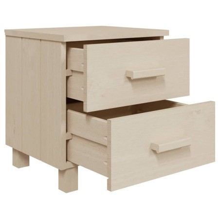 Comodino HAMAR Miele 40x35x44,5 cm in Legno Massello di Pino