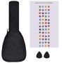 Set Ukulele Soprano con Borsa per Bambini Nera 21"