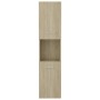 Mobile da Bagno Rovere Sonoma 30x30x130 cm in Legno Multistrato