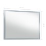 Specchio da Parete a LED per Bagno 100x60 cm