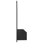 Mobile TV a Muro Nero Lucido 102x23,5x90 cm Legno Multistrato