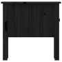 Tavolino Nero 50x50x49 cm Legno Massello di Pino