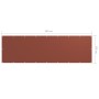 Paravento da Balcone Terracotta 120x400 cm Tessuto Oxford