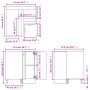 Mobile Angolare Rovere Sonoma 75,5x75,5x80,5 cm Multistrato