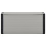 Contenitore per Rifiuti da Giardino Grigio 85x34x40 cm