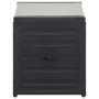 Contenitore per Rifiuti da Giardino Grigio 85x34x40 cm