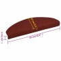 Tappetini Autoadesivi per Scale 15 pz 65x21x4 cm Rosso