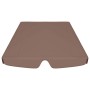 Baldacchino per Dondolo Giardino Marrone 188/168x145/110 cm