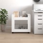 Carrello per Scrivania bianco 60x45x60 cm in Legno Multistrato