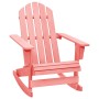 Sedia a Dondolo Giardino Adirondack in Legno di Abete Rosa