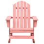 Sedia a Dondolo Giardino Adirondack in Legno di Abete Rosa