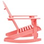 Sedia a Dondolo Giardino Adirondack in Legno di Abete Rosa