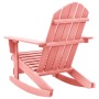 Sedia a Dondolo Giardino Adirondack in Legno di Abete Rosa