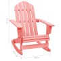 Sedia a Dondolo Giardino Adirondack in Legno di Abete Rosa