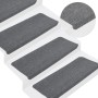 Tappetini Autoadesivi per Scale 15 pz 65x24,5x3,5 cm Grigio