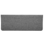 Tappetini Autoadesivi per Scale 15 pz 65x24,5x3,5 cm Grigio