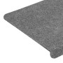 Tappetini Autoadesivi per Scale 15 pz 65x24,5x3,5 cm Grigio