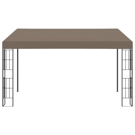 Gazebo a Parete 4x3 m Talpa in Tessuto