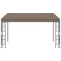 Gazebo a Parete 4x3 m Talpa in Tessuto