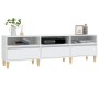 Mobile Porta TV Bianco 150x30x44,5 cm in Legno Multistrato